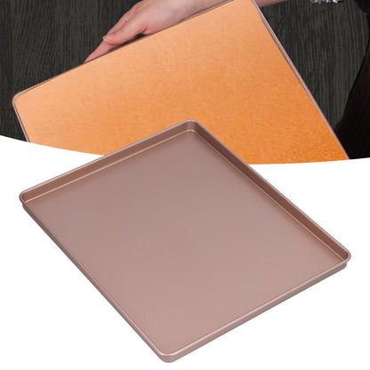 Multifunctional Baking Pan Rose Gold Non Stick Pizza Bread Bakeware Carbon Steel Rectangle Baking Tray V1294-YM0523-3118210308611