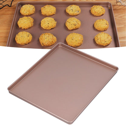 Multifunctional Baking Pan Rose Gold Non Stick Pizza Bread Bakeware Carbon Steel Rectangle Baking Tray V1294-YM0523-3118210308611