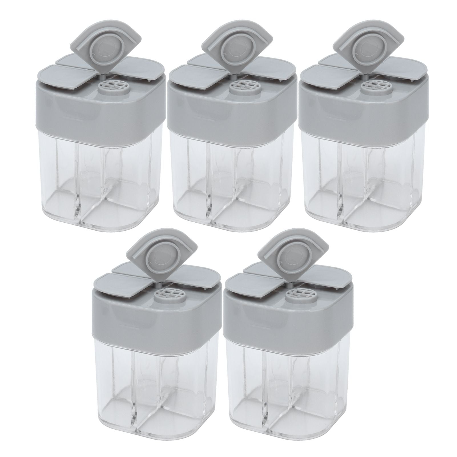 5pcs 4 in 1 Spice Container Seasoning Spice Shaker with Sealed Lid for Home Restaurant Kitchen V1294-YM0523-3118210309411