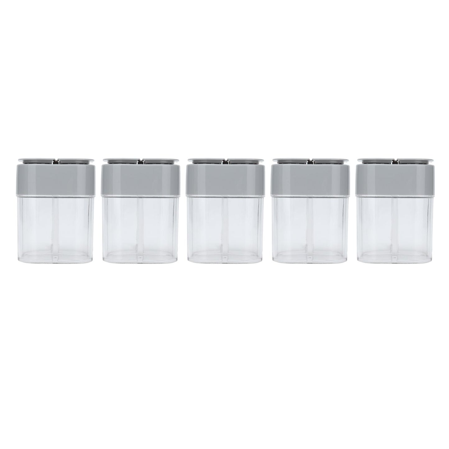 5pcs 4 in 1 Spice Container Seasoning Spice Shaker with Sealed Lid for Home Restaurant Kitchen V1294-YM0523-3118210309411