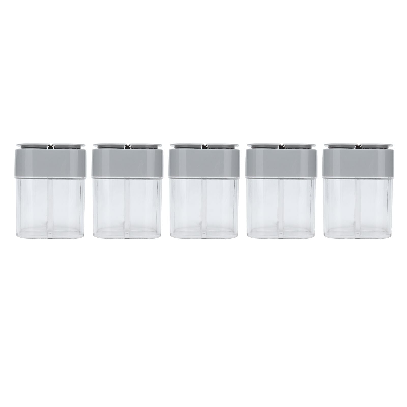 5pcs 4 in 1 Spice Container Seasoning Spice Shaker with Sealed Lid for Home Restaurant Kitchen V1294-YM0523-3118210309411