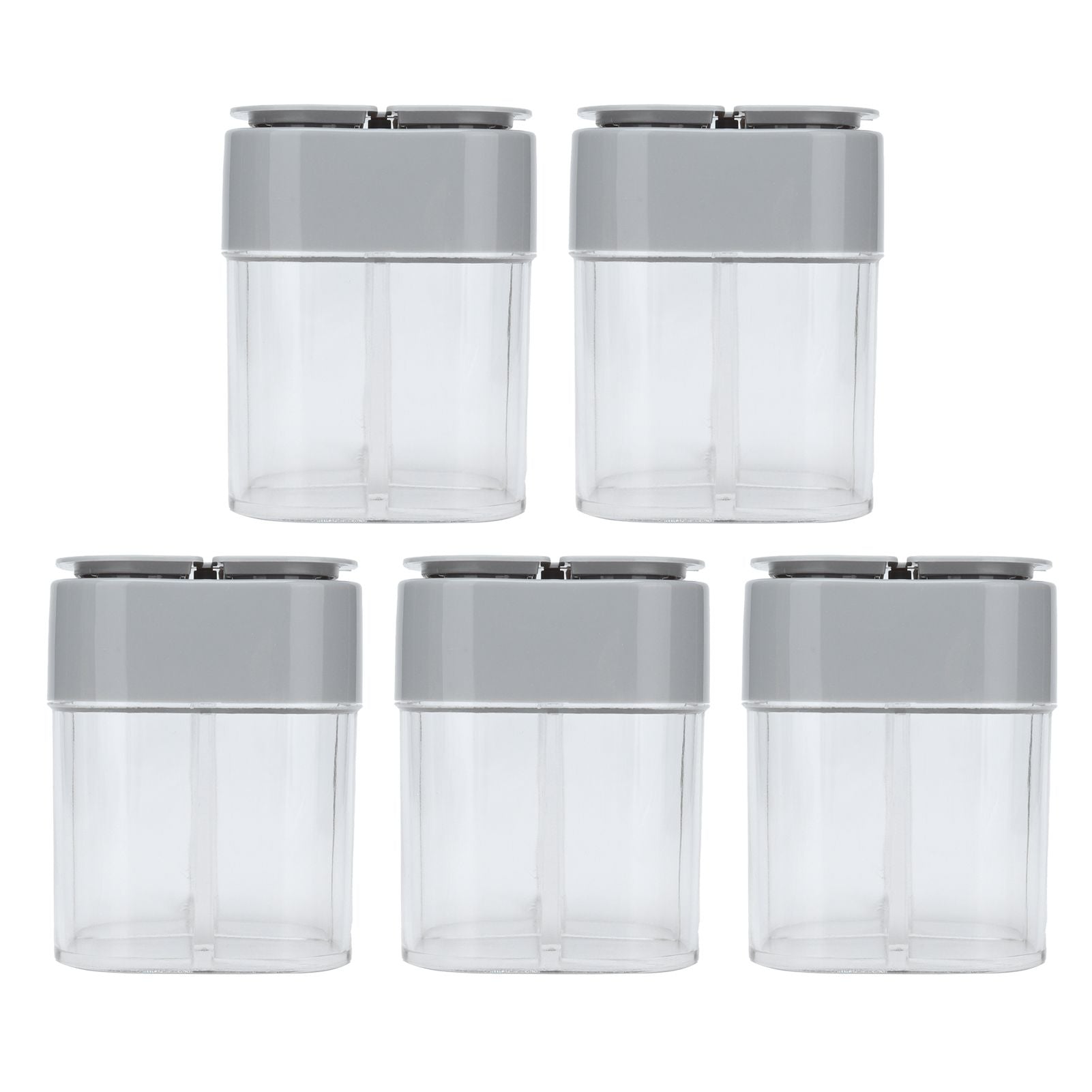 5pcs 4 in 1 Spice Container Seasoning Spice Shaker with Sealed Lid for Home Restaurant Kitchen V1294-YM0523-3118210309411