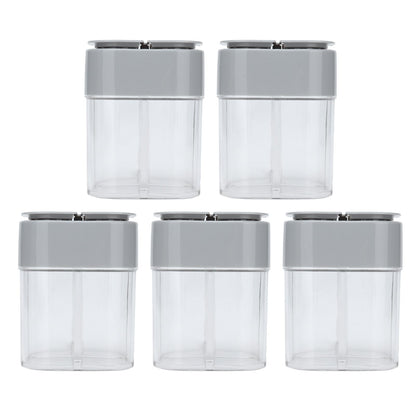 5pcs 4 in 1 Spice Container Seasoning Spice Shaker with Sealed Lid for Home Restaurant Kitchen V1294-YM0523-3118210309411