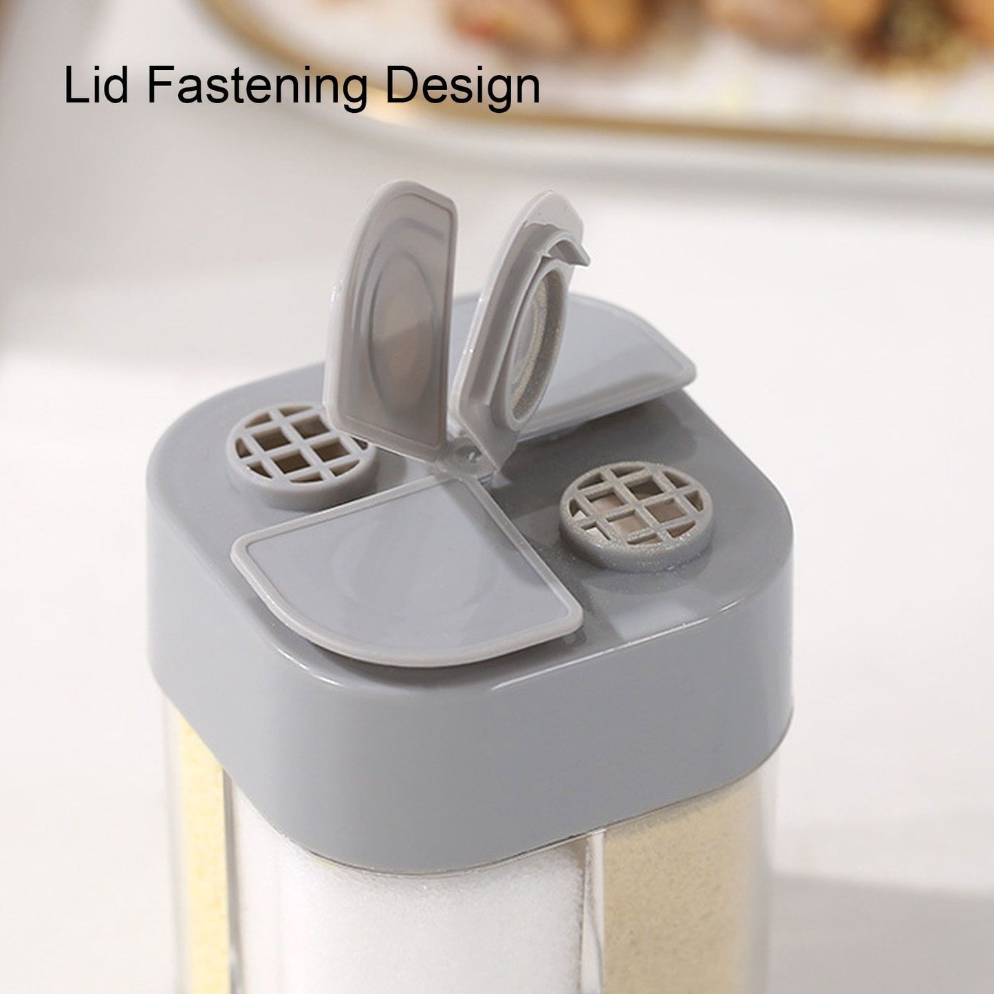 5pcs 4 in 1 Spice Container Seasoning Spice Shaker with Sealed Lid for Home Restaurant Kitchen V1294-YM0523-3118210309411