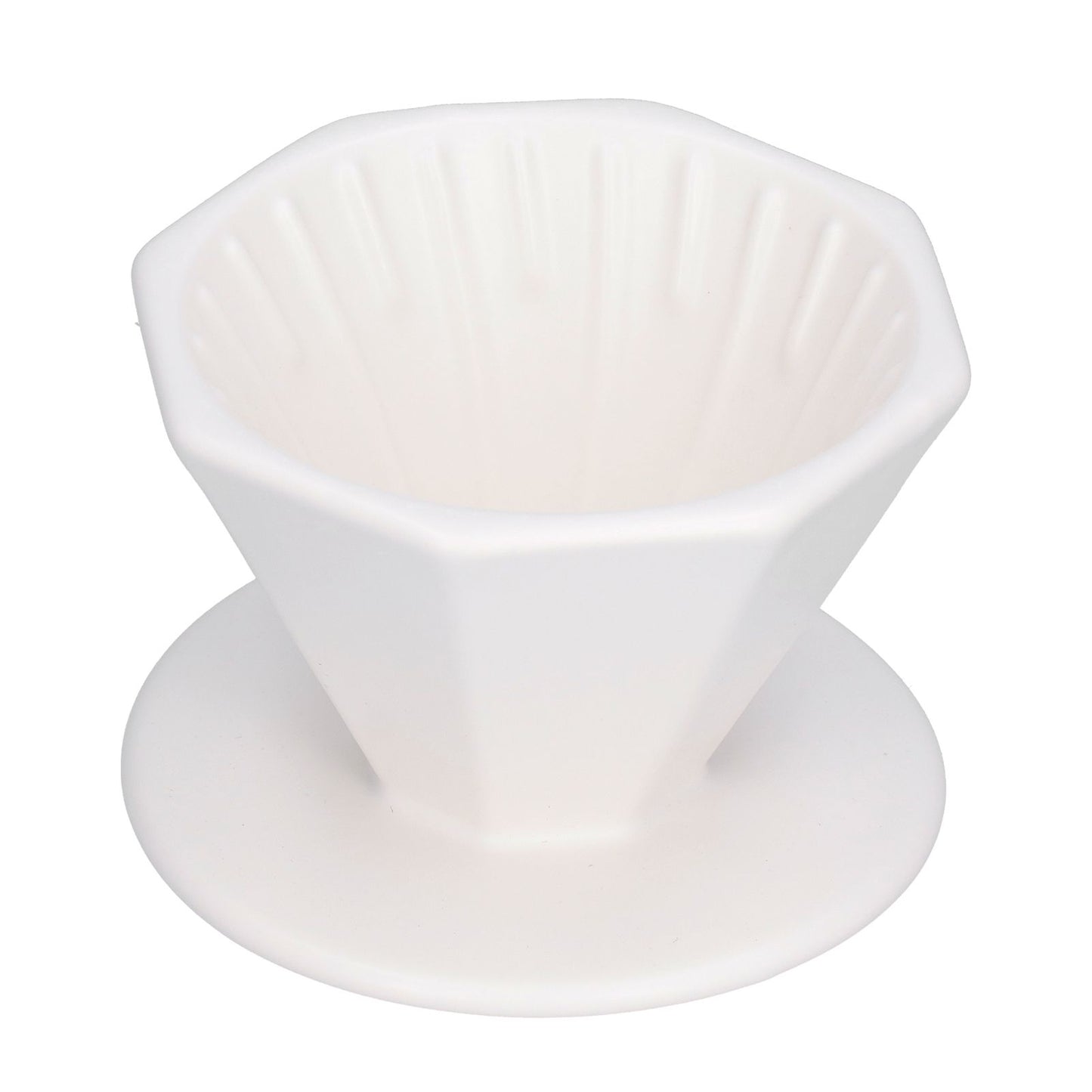 Coffee Dripper Ceramic Convenient Reliable Exquisite Portable Size Simple Design Pour Over Coffee DripperWhite V1294-YM0523-3118210311111