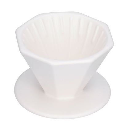 Coffee Dripper Ceramic Convenient Reliable Exquisite Portable Size Simple Design Pour Over Coffee DripperWhite V1294-YM0523-3118210311111