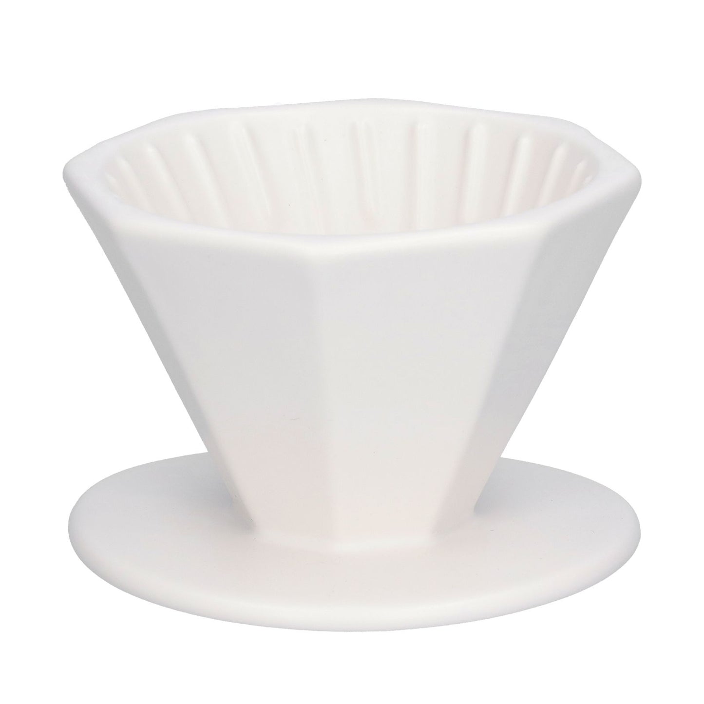 Coffee Dripper Ceramic Convenient Reliable Exquisite Portable Size Simple Design Pour Over Coffee DripperWhite V1294-YM0523-3118210311111