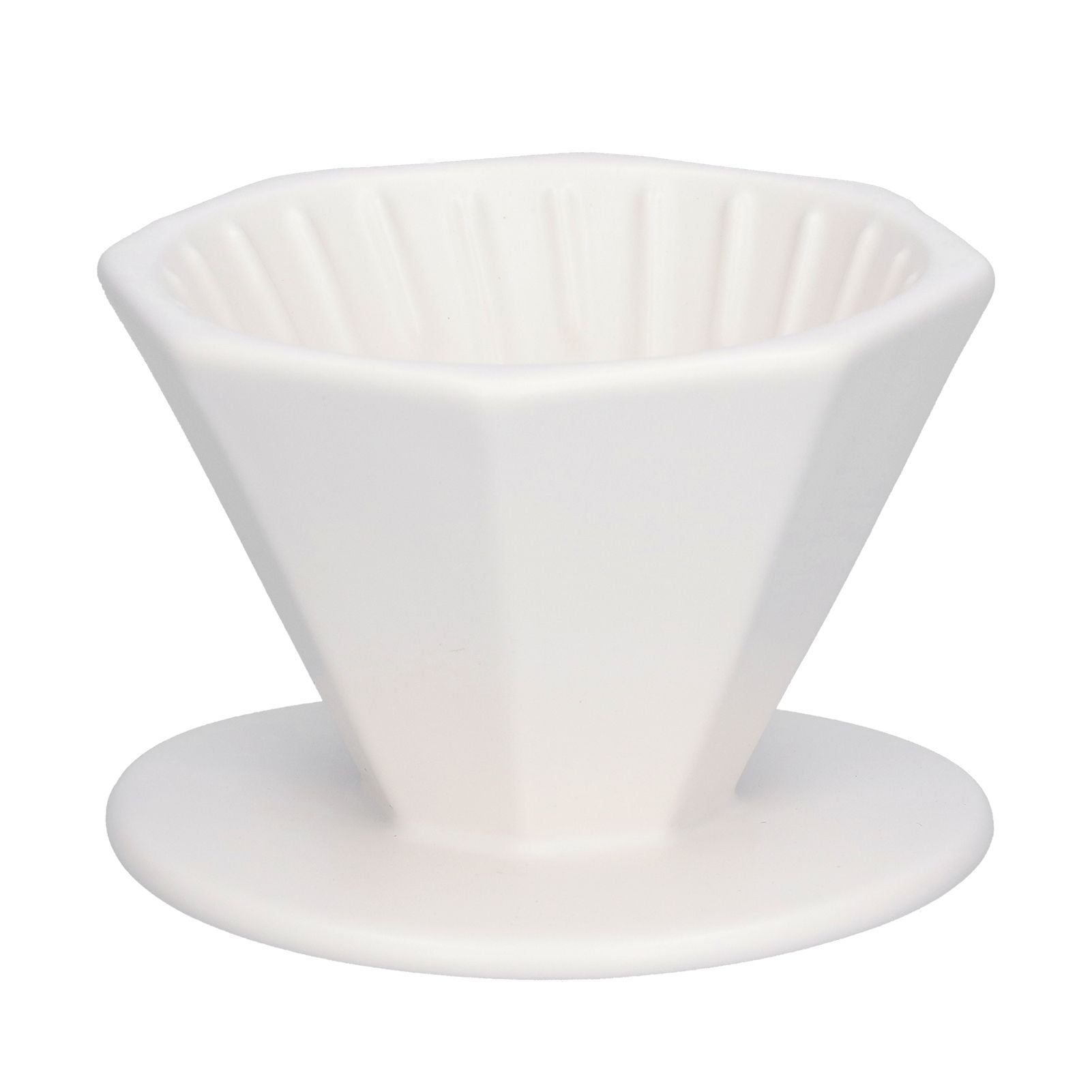Coffee Dripper Ceramic Convenient Reliable Exquisite Portable Size Simple Design Pour Over Coffee DripperWhite V1294-YM0523-3118210311111