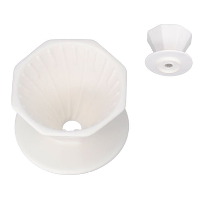 Coffee Dripper Ceramic Convenient Reliable Exquisite Portable Size Simple Design Pour Over Coffee DripperWhite V1294-YM0523-3118210311111
