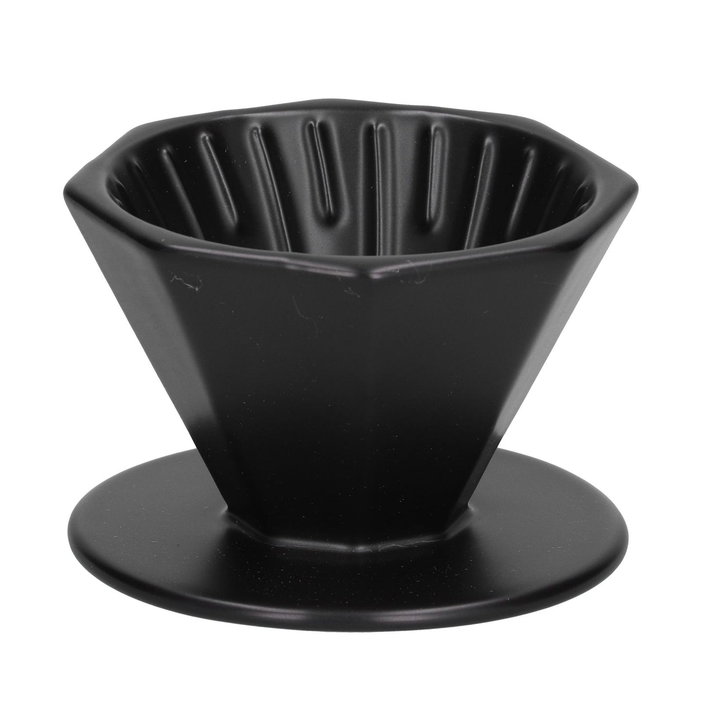 Coffee Dripper Ceramic Convenient Reliable Exquisite Portable Size Simple Design Pour Over Coffee DripperBlack V1294-YM0523-3118210311112