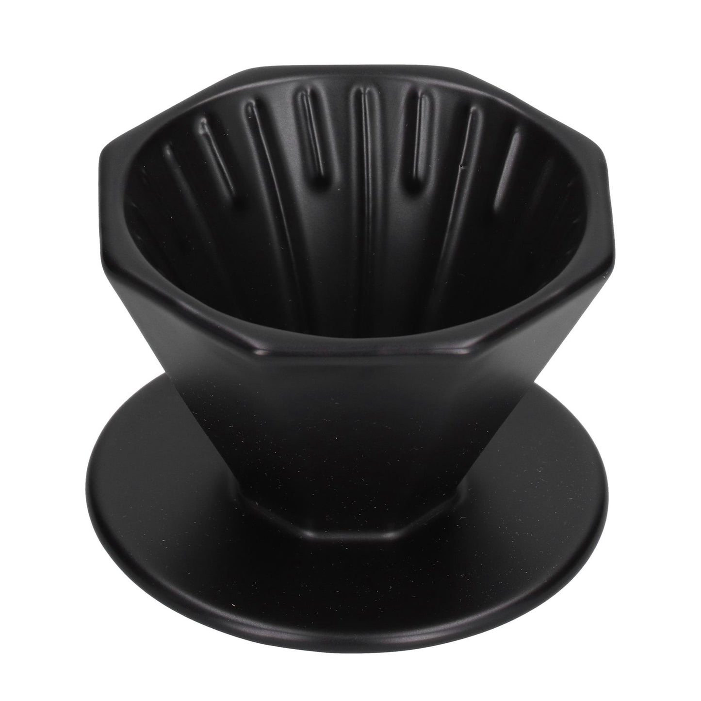 Coffee Dripper Ceramic Convenient Reliable Exquisite Portable Size Simple Design Pour Over Coffee DripperBlack V1294-YM0523-3118210311112