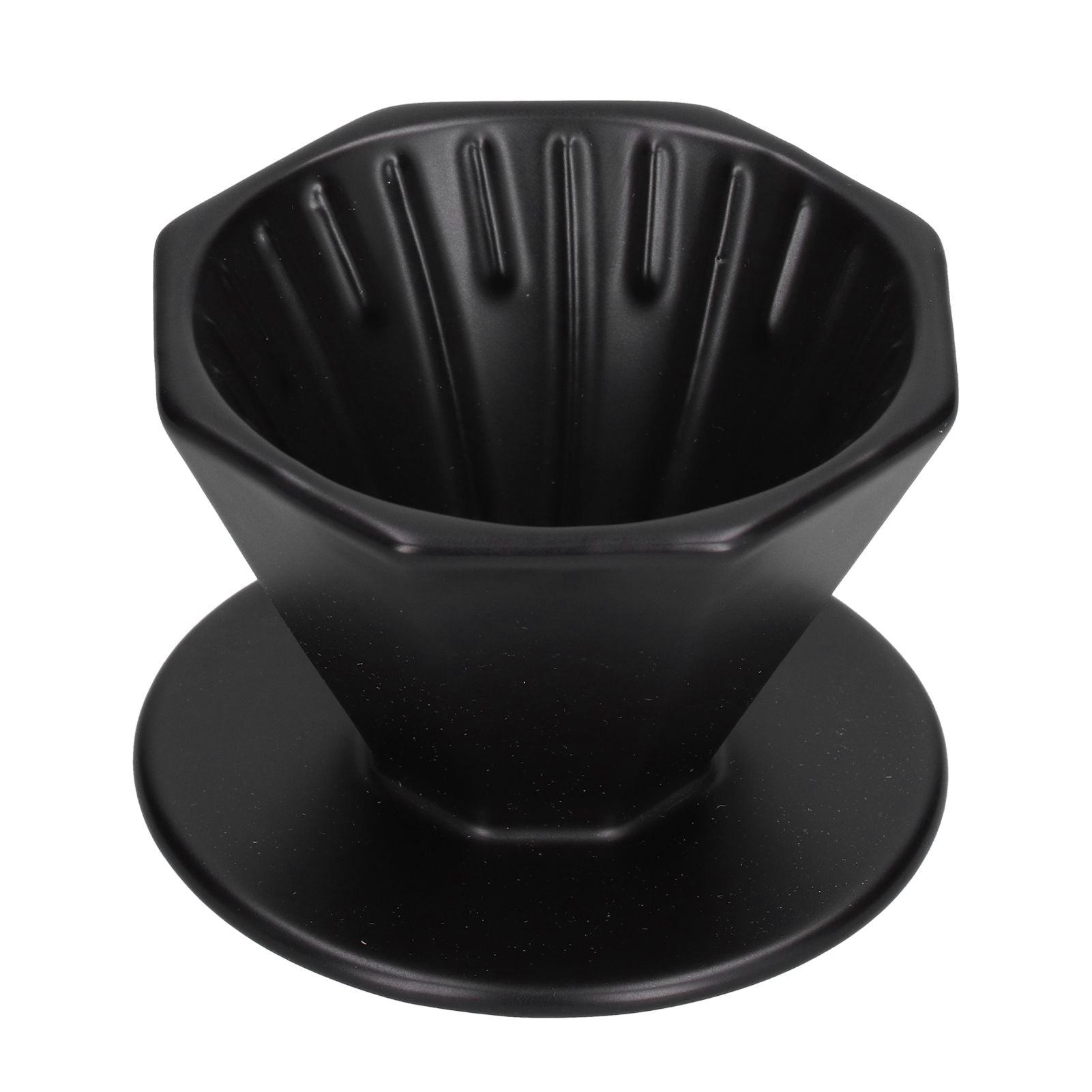 Coffee Dripper Ceramic Convenient Reliable Exquisite Portable Size Simple Design Pour Over Coffee DripperBlack V1294-YM0523-3118210311112