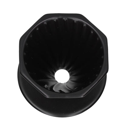 Coffee Dripper Ceramic Convenient Reliable Exquisite Portable Size Simple Design Pour Over Coffee DripperBlack V1294-YM0523-3118210311112