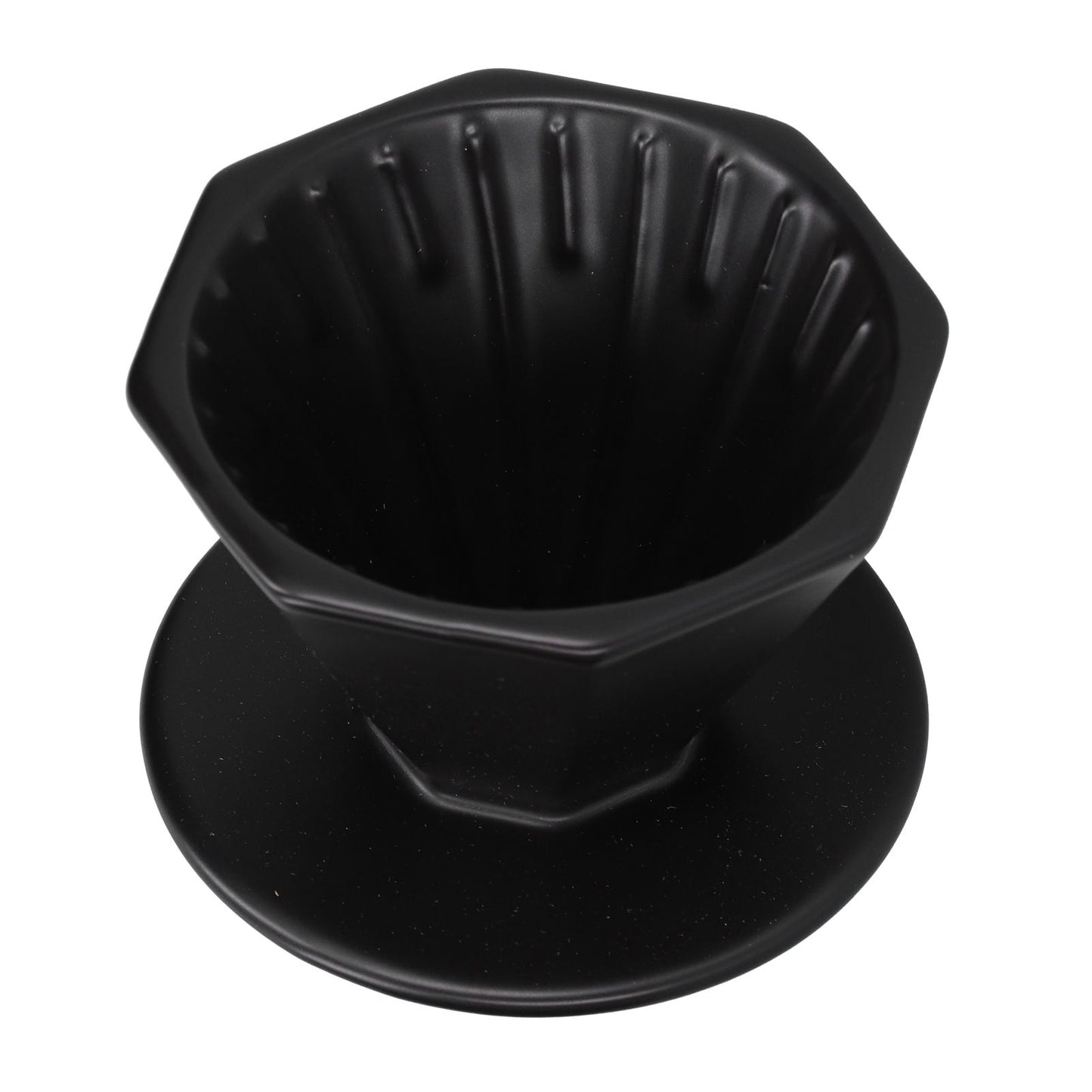 Coffee Dripper Ceramic Convenient Reliable Exquisite Portable Size Simple Design Pour Over Coffee DripperBlack V1294-YM0523-3118210311112