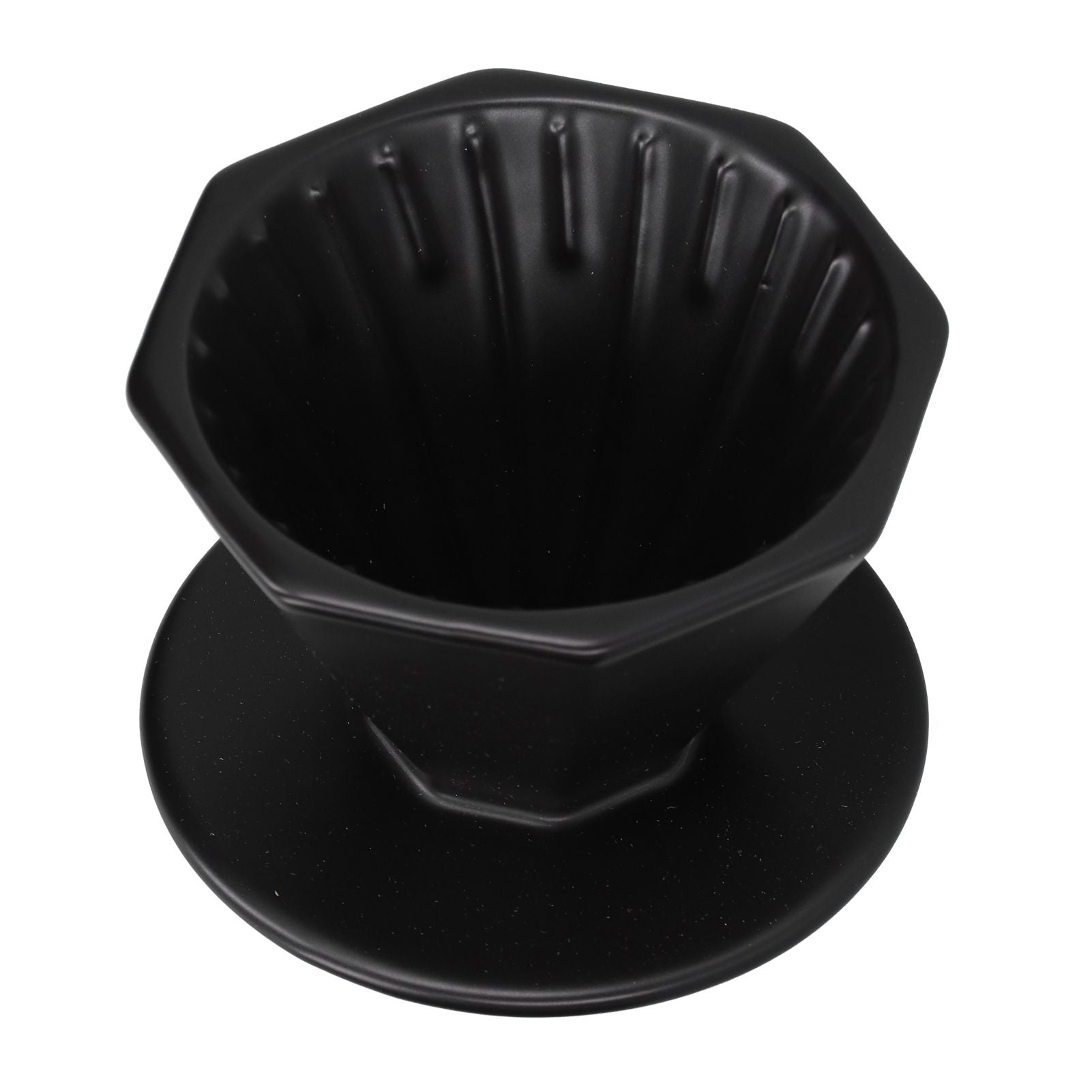 Coffee Dripper Ceramic Convenient Reliable Exquisite Portable Size Simple Design Pour Over Coffee DripperBlack V1294-YM0523-3118210311112
