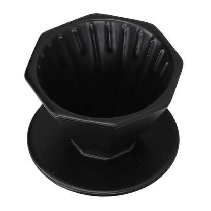 Coffee Dripper Ceramic Convenient Reliable Exquisite Portable Size Simple Design Pour Over Coffee DripperBlack V1294-YM0523-3118210311112