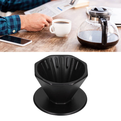Coffee Dripper Ceramic Convenient Reliable Exquisite Portable Size Simple Design Pour Over Coffee DripperBlack V1294-YM0523-3118210311112