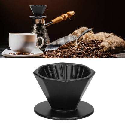 Coffee Dripper Ceramic Convenient Reliable Exquisite Portable Size Simple Design Pour Over Coffee DripperBlack V1294-YM0523-3118210311112