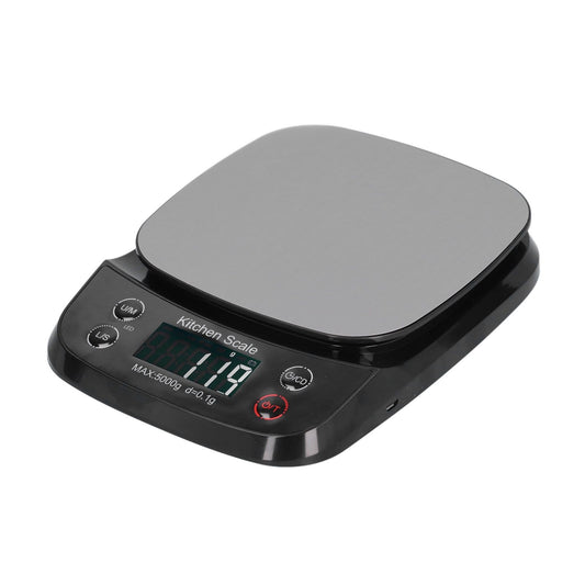 Kitchen Digital Scale Household Stainless Steel Rechargeable Baking Scale for Weighing Food Black5kg/0.1g V1294-YM0523-3118210314811