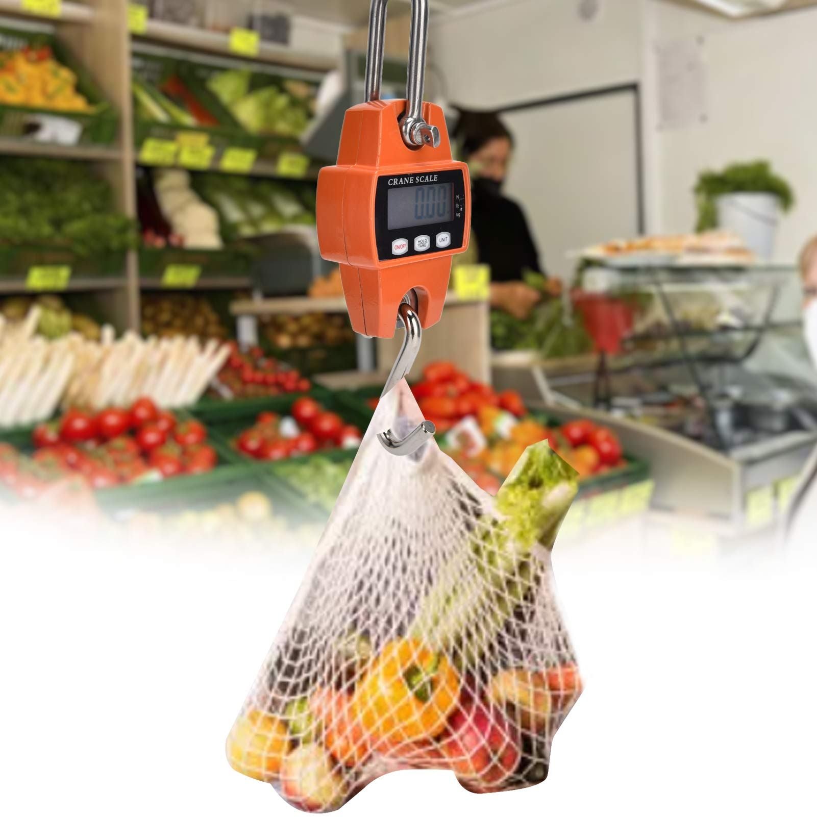 661.4lb Digital Hanging Scale Professional Small Digital Hanging Scale with Cast Aluminum Case V1294-YM0523-3118210315511