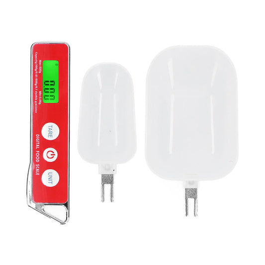 Digital Spoon Scale Household Portable Stainless Steel Kitchen Baking Scale for Flour Tea Spices 500g/0.1gRed V1294-YM0523-3118210315612