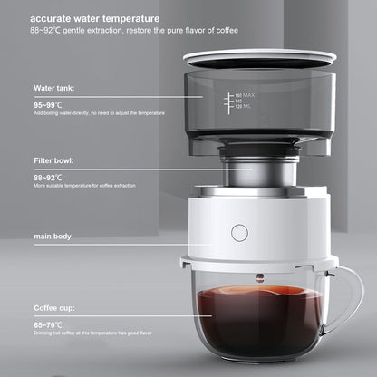 Smart Automatic Hand Coffee Machine Mini Portable Drip Coffee Pot Outdoor Coffee Maker V1294-YM0523-3118210316311