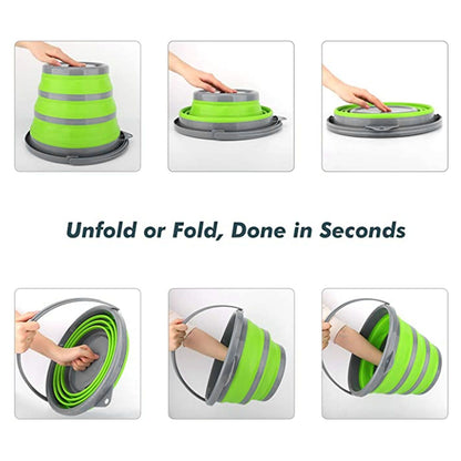 Collapsible Bucket 5L Large Capacity Multifunctional Nontoxic Ordorless Eco Friendly Folding Bucket V1294-YM0523-3118210316511
