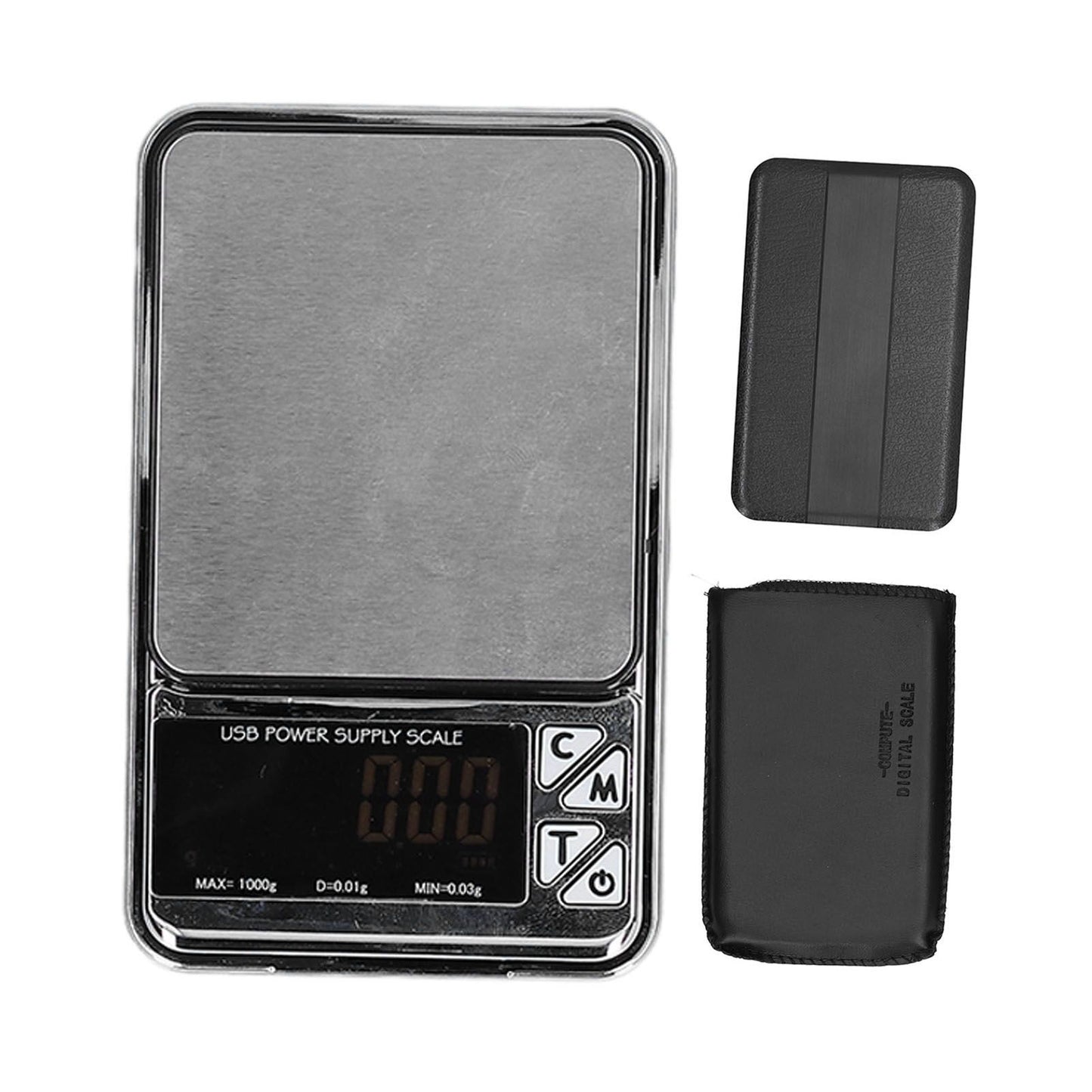Electronic Scale LCD Display High Accuracy Lightweight Portable Stainless Steel Jewelry Scale V1294-YM0523-3118210317011