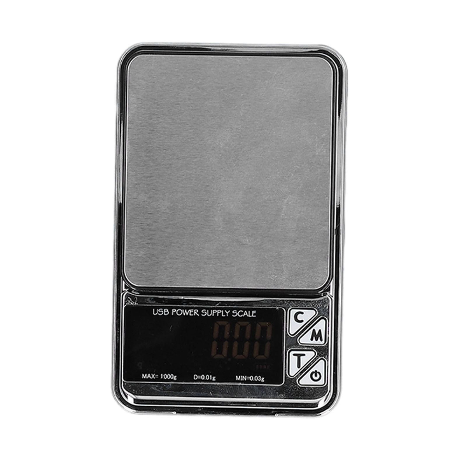 Electronic Scale LCD Display High Accuracy Lightweight Portable Stainless Steel Jewelry Scale V1294-YM0523-3118210317011