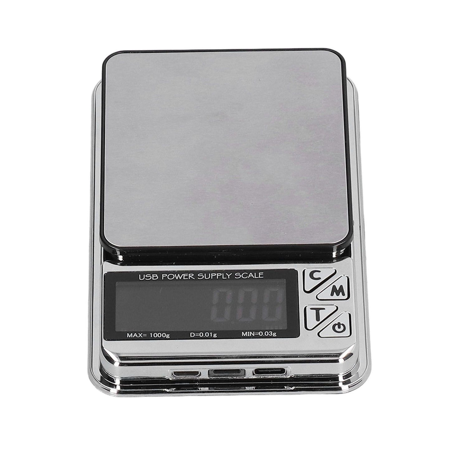 Electronic Scale LCD Display High Accuracy Lightweight Portable Stainless Steel Jewelry Scale V1294-YM0523-3118210317011