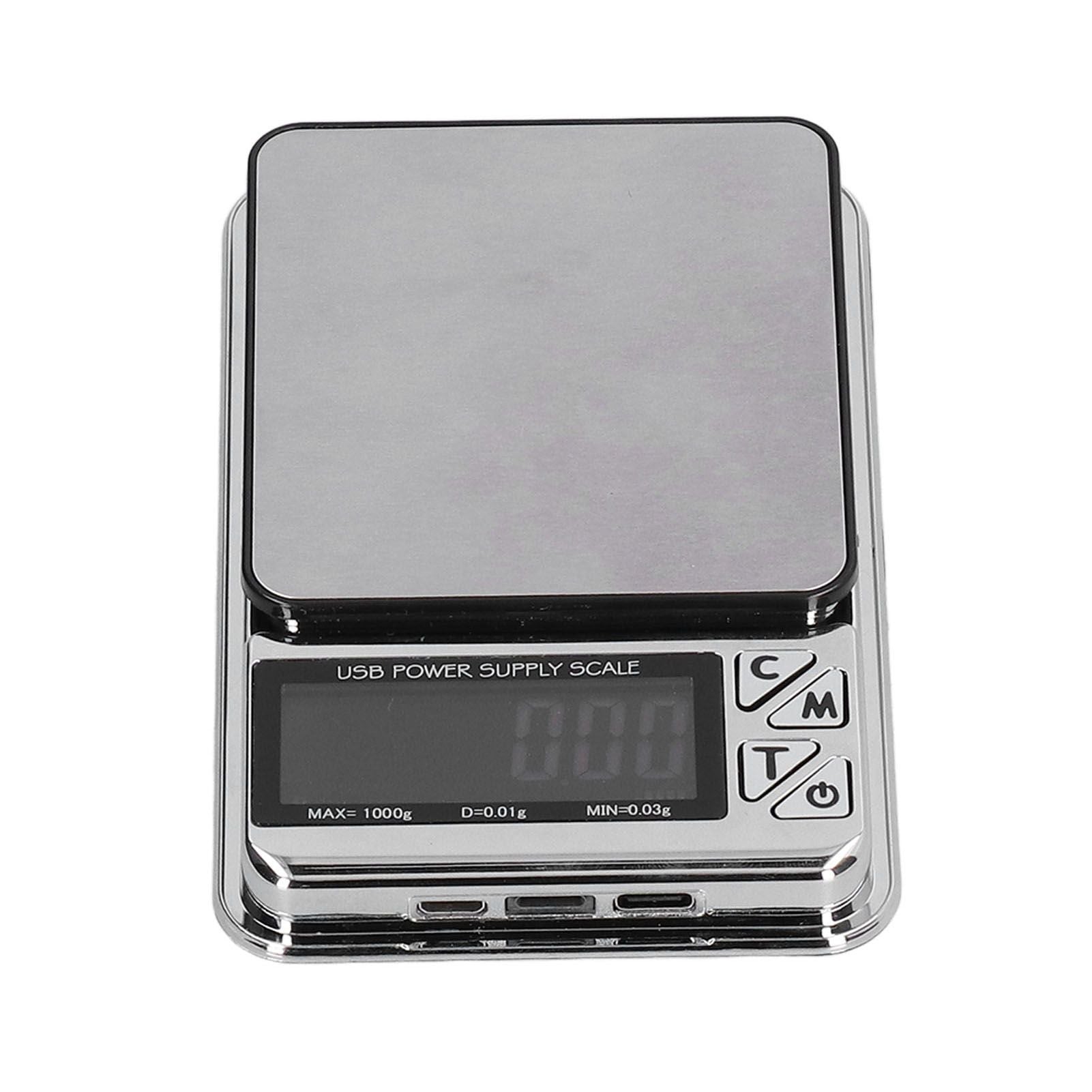 Electronic Scale LCD Display High Accuracy Lightweight Portable Stainless Steel Jewelry Scale V1294-YM0523-3118210317011