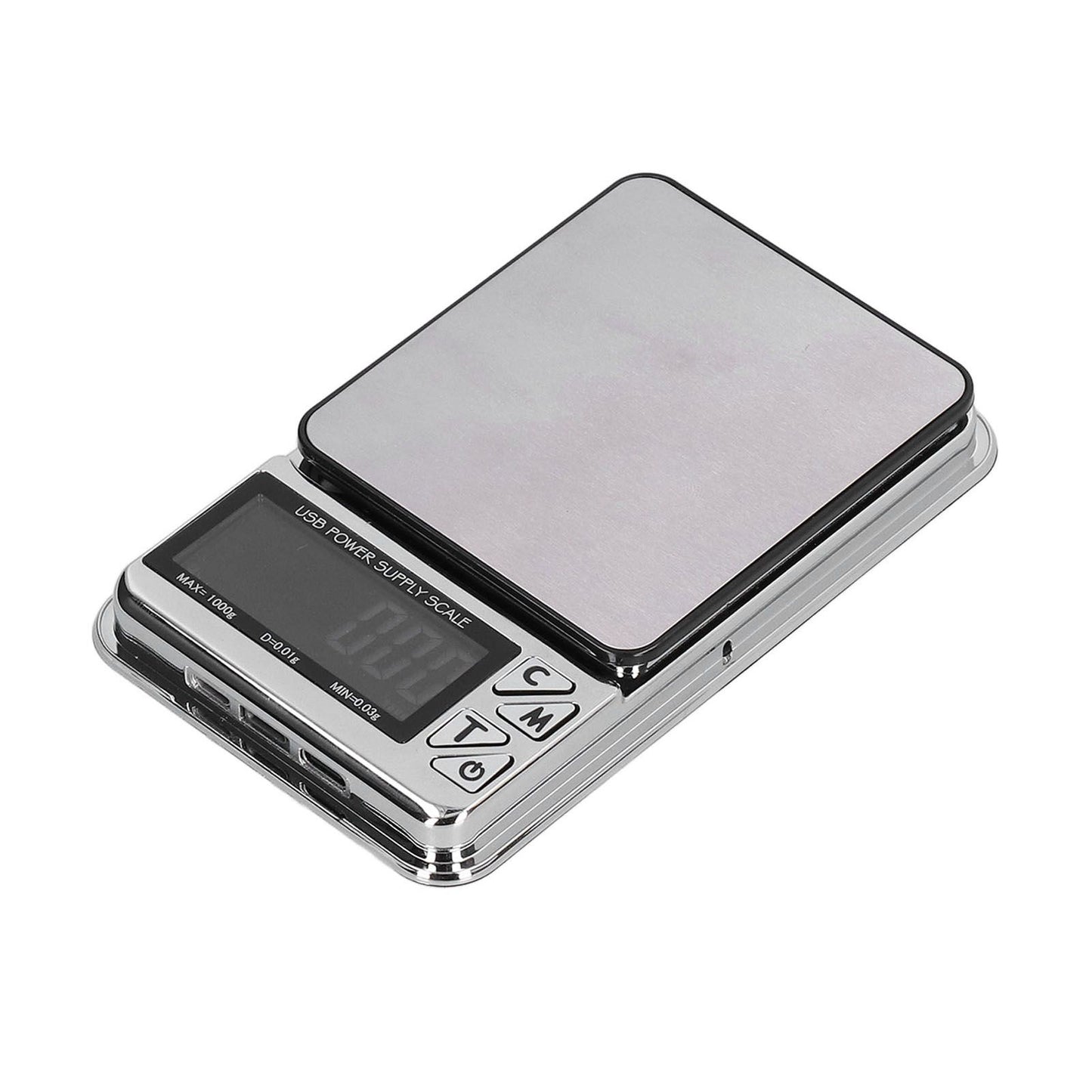 Electronic Scale LCD Display High Accuracy Lightweight Portable Stainless Steel Jewelry Scale V1294-YM0523-3118210317011