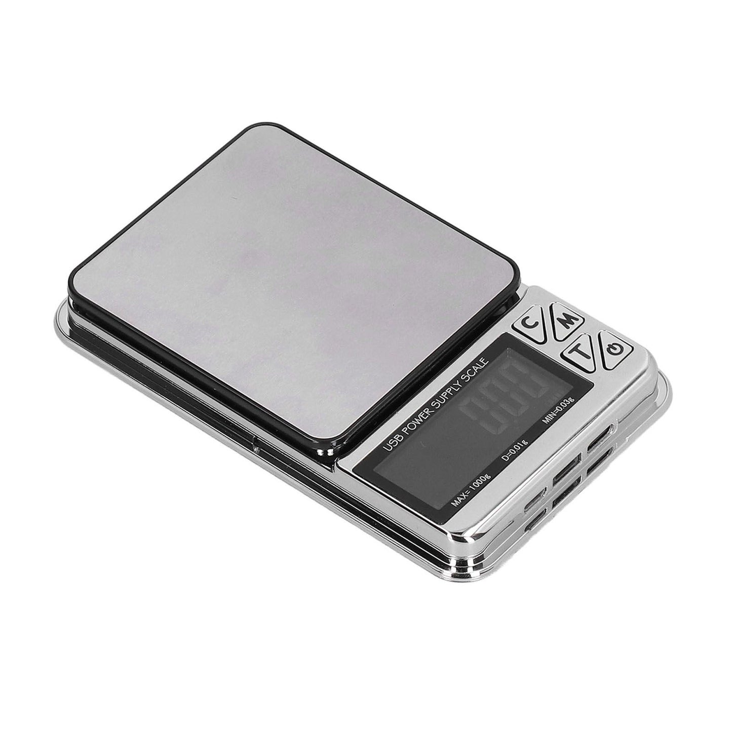 Electronic Scale LCD Display High Accuracy Lightweight Portable Stainless Steel Jewelry Scale V1294-YM0523-3118210317011
