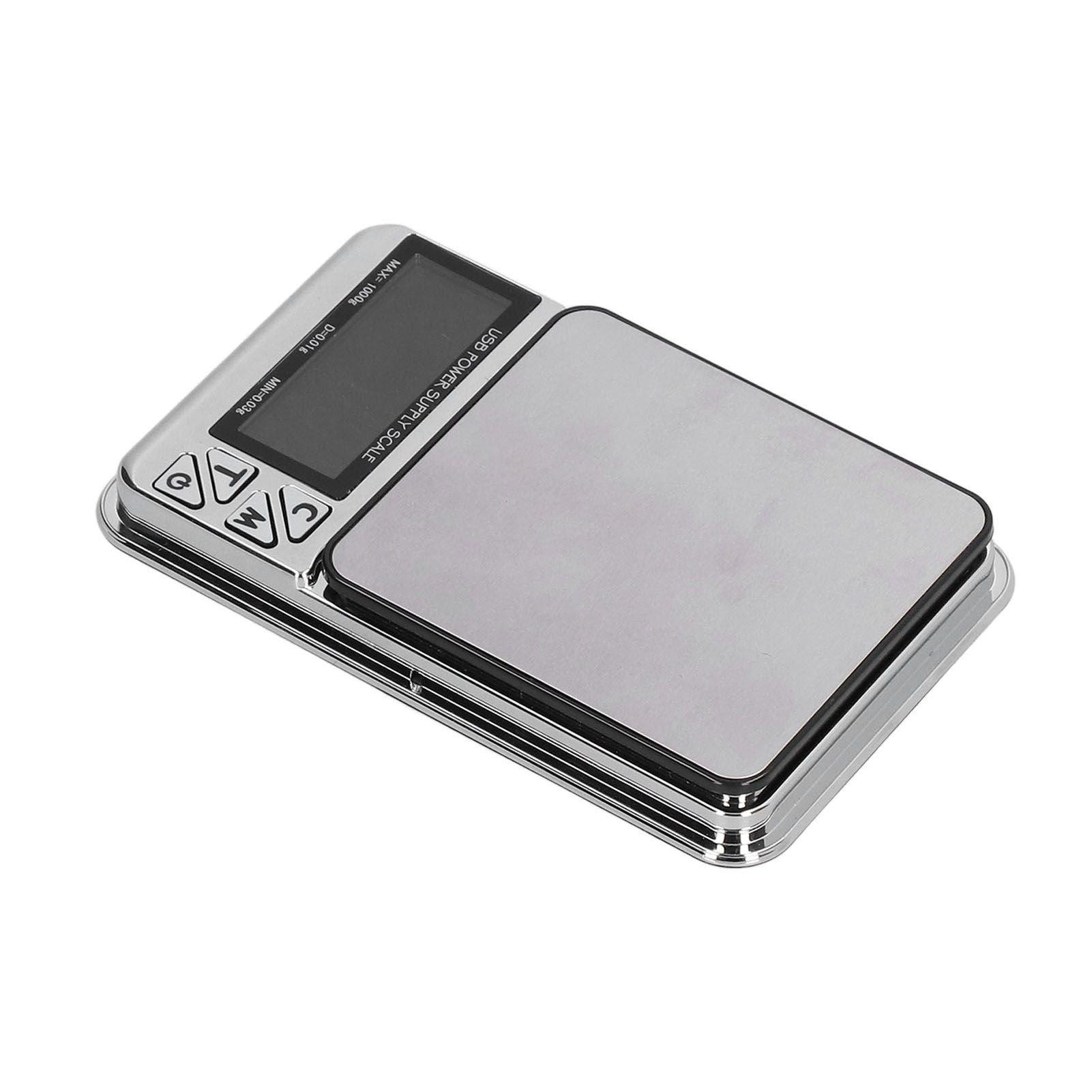 Electronic Scale LCD Display High Accuracy Lightweight Portable Stainless Steel Jewelry Scale V1294-YM0523-3118210317011