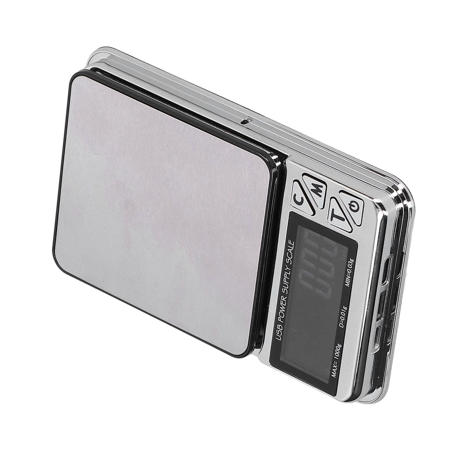 Electronic Scale LCD Display High Accuracy Lightweight Portable Stainless Steel Jewelry Scale V1294-YM0523-3118210317011