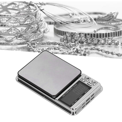 Electronic Scale LCD Display High Accuracy Lightweight Portable Stainless Steel Jewelry Scale V1294-YM0523-3118210317011