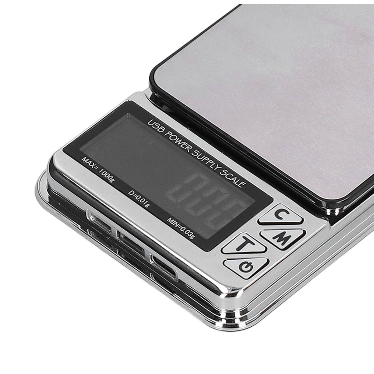 Electronic Scale LCD Display High Accuracy Lightweight Portable Stainless Steel Jewelry Scale V1294-YM0523-3118210317011