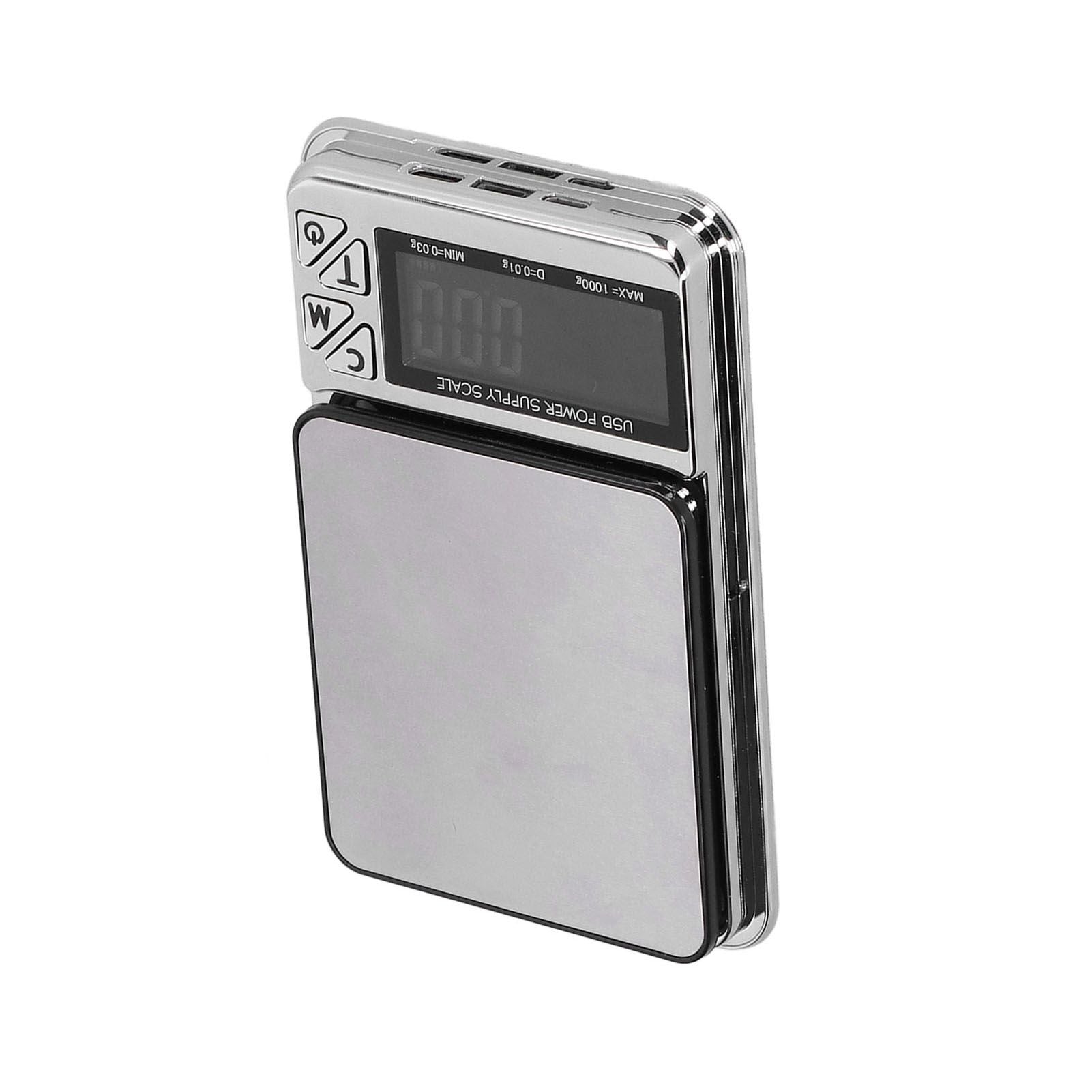 Electronic Scale LCD Display High Accuracy Lightweight Portable Stainless Steel Jewelry Scale V1294-YM0523-3118210317011