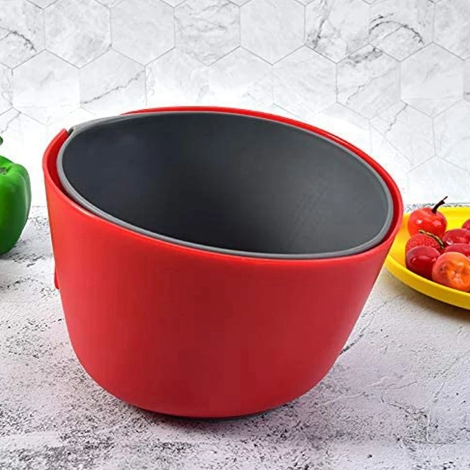 Plastic Strainer 2 in 1 Double Layer Detachable Large Capacity High Durability Nontoxic Food Strainer V1294-YM0523-3118210317211