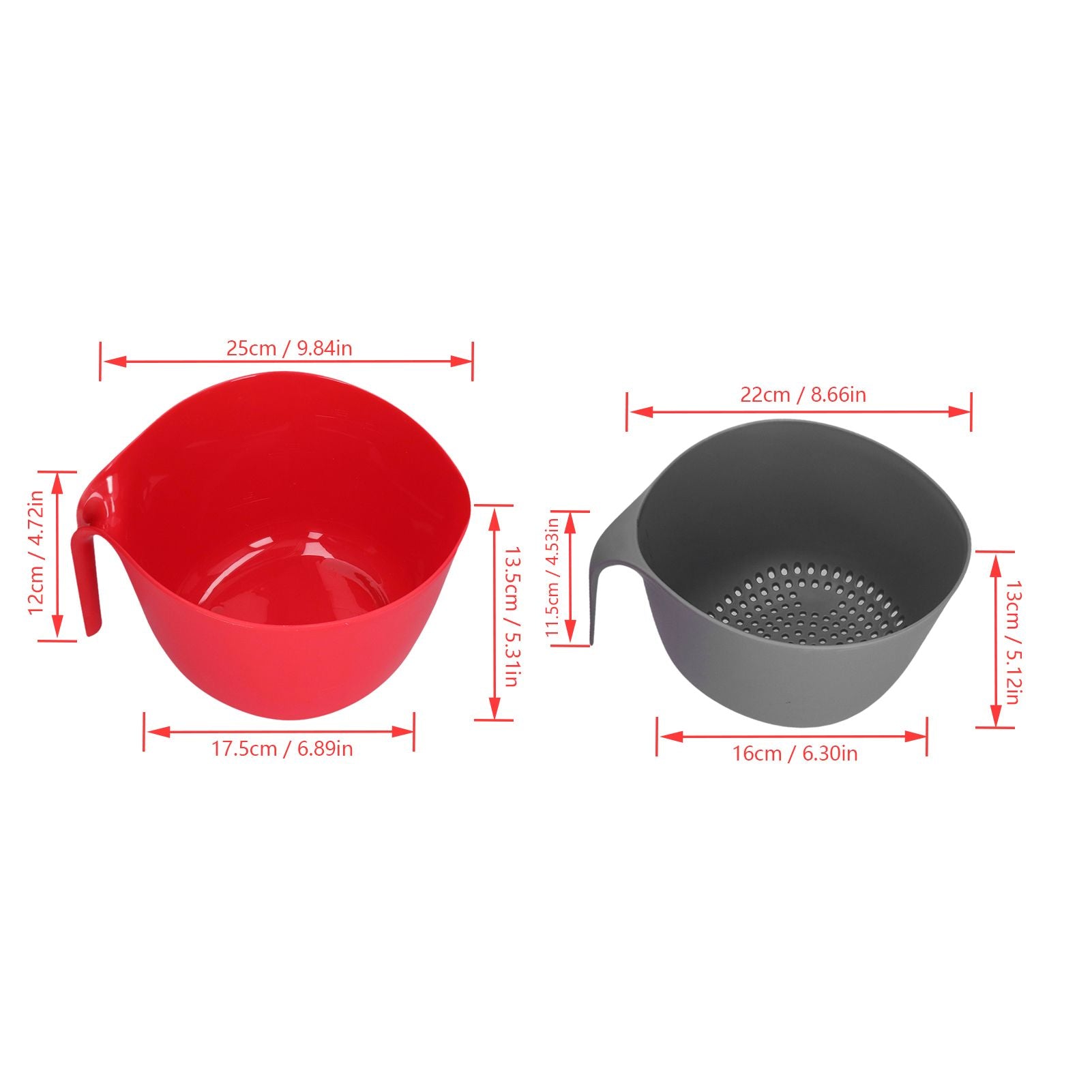 Plastic Strainer 2 in 1 Double Layer Detachable Large Capacity High Durability Nontoxic Food Strainer V1294-YM0523-3118210317211