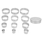 12pcs Portable Round Cookie Molds Mousse Cake Ring Mould Stainless Steel Baking Accessories V1294-YM0523-3118210317611