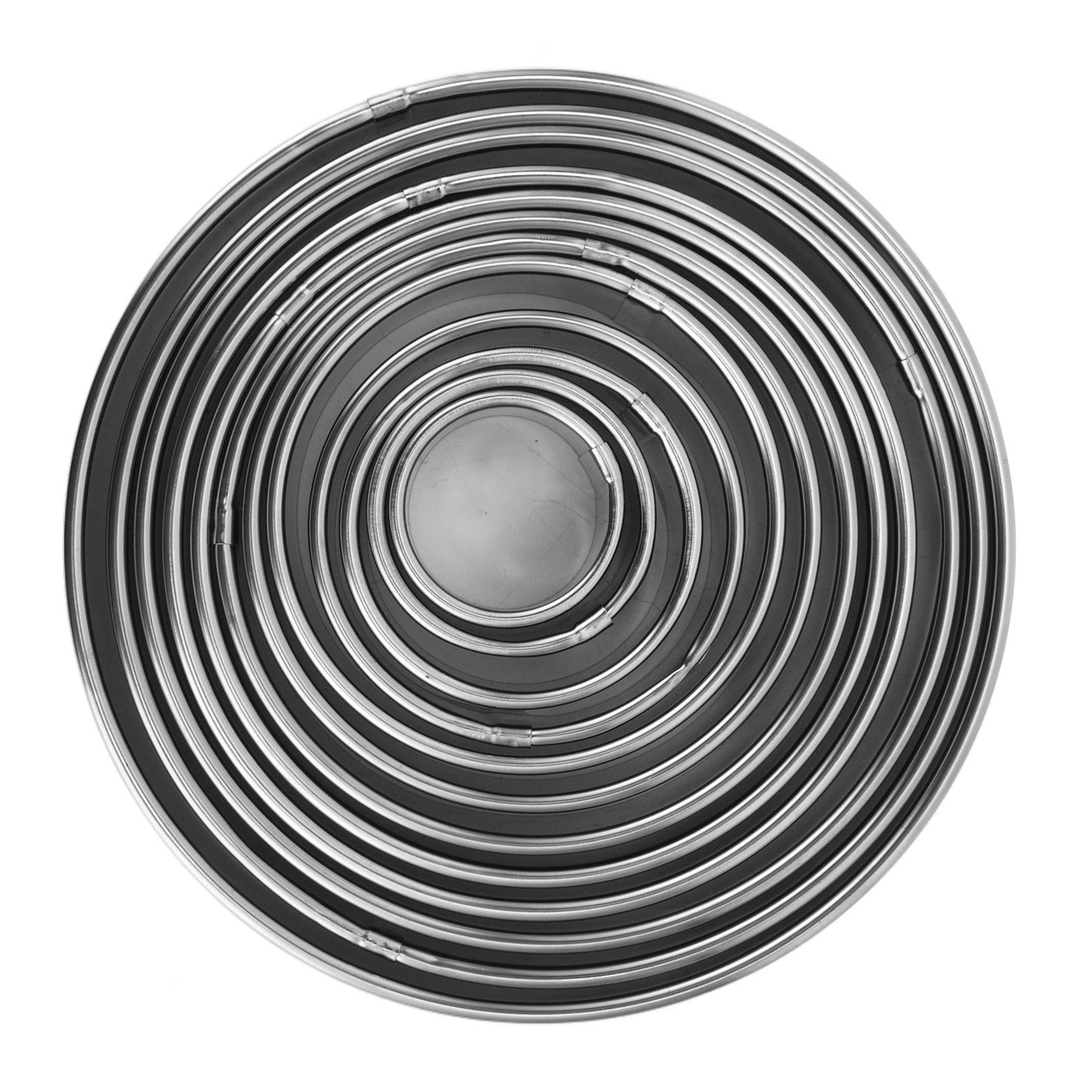 12pcs Portable Round Cookie Molds Mousse Cake Ring Mould Stainless Steel Baking Accessories V1294-YM0523-3118210317611