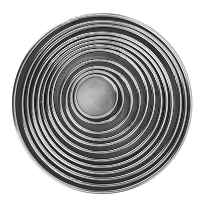 12pcs Portable Round Cookie Molds Mousse Cake Ring Mould Stainless Steel Baking Accessories V1294-YM0523-3118210317611