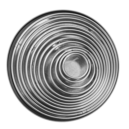 12pcs Portable Round Cookie Molds Mousse Cake Ring Mould Stainless Steel Baking Accessories V1294-YM0523-3118210317611