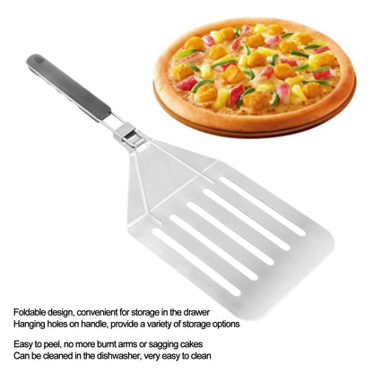 Pizza Peel Shovel Spatula Paddle Stainless Steel Foldable Slotted Transfer Pastry Tools Large V1294-YM0523-3118210317711