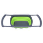 Green Foldable Drain Basket Silicone Collapsible Fruit Vegetable Wash Strainer Basket for Home Kitchen V1294-YM0523-3118210318011
