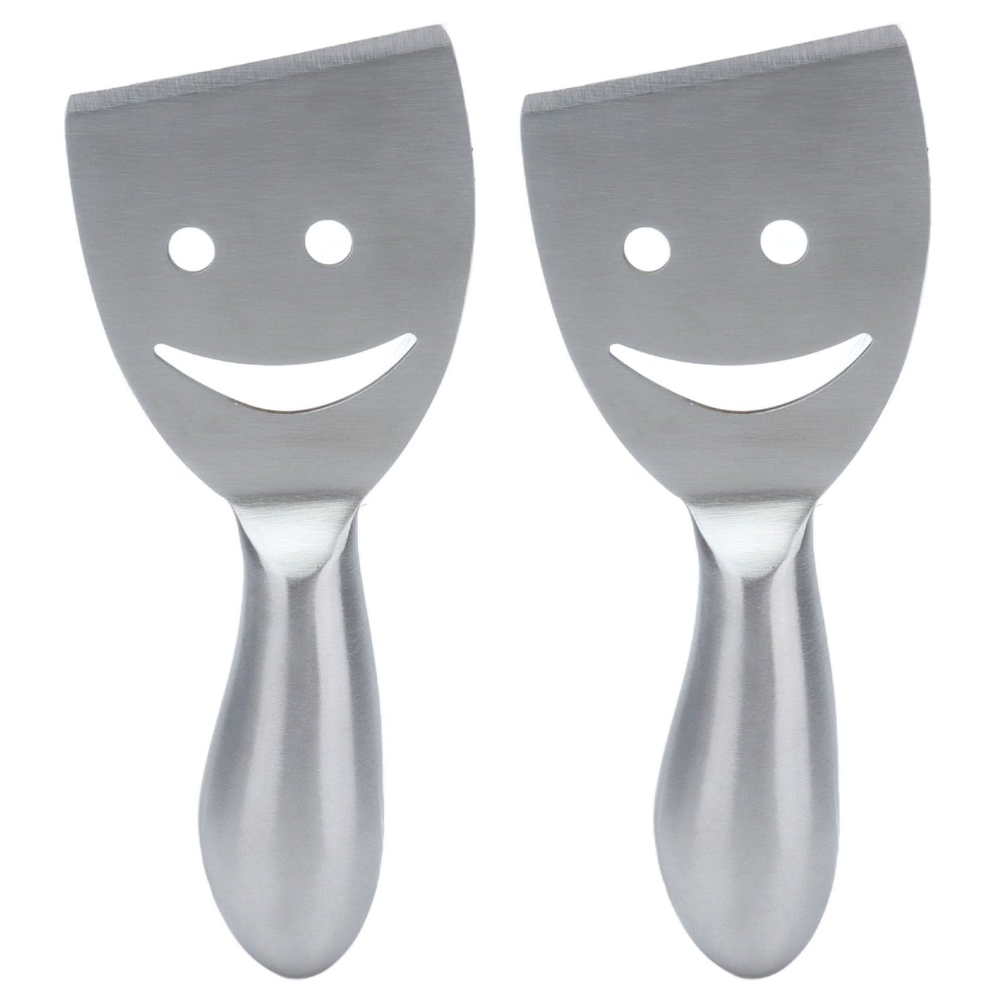 2pcs Cheese Plane Multifunctional Stainless Steel Smile Style Cheese Shaver for Kitchen Baking V1294-YM0523-3118210318111