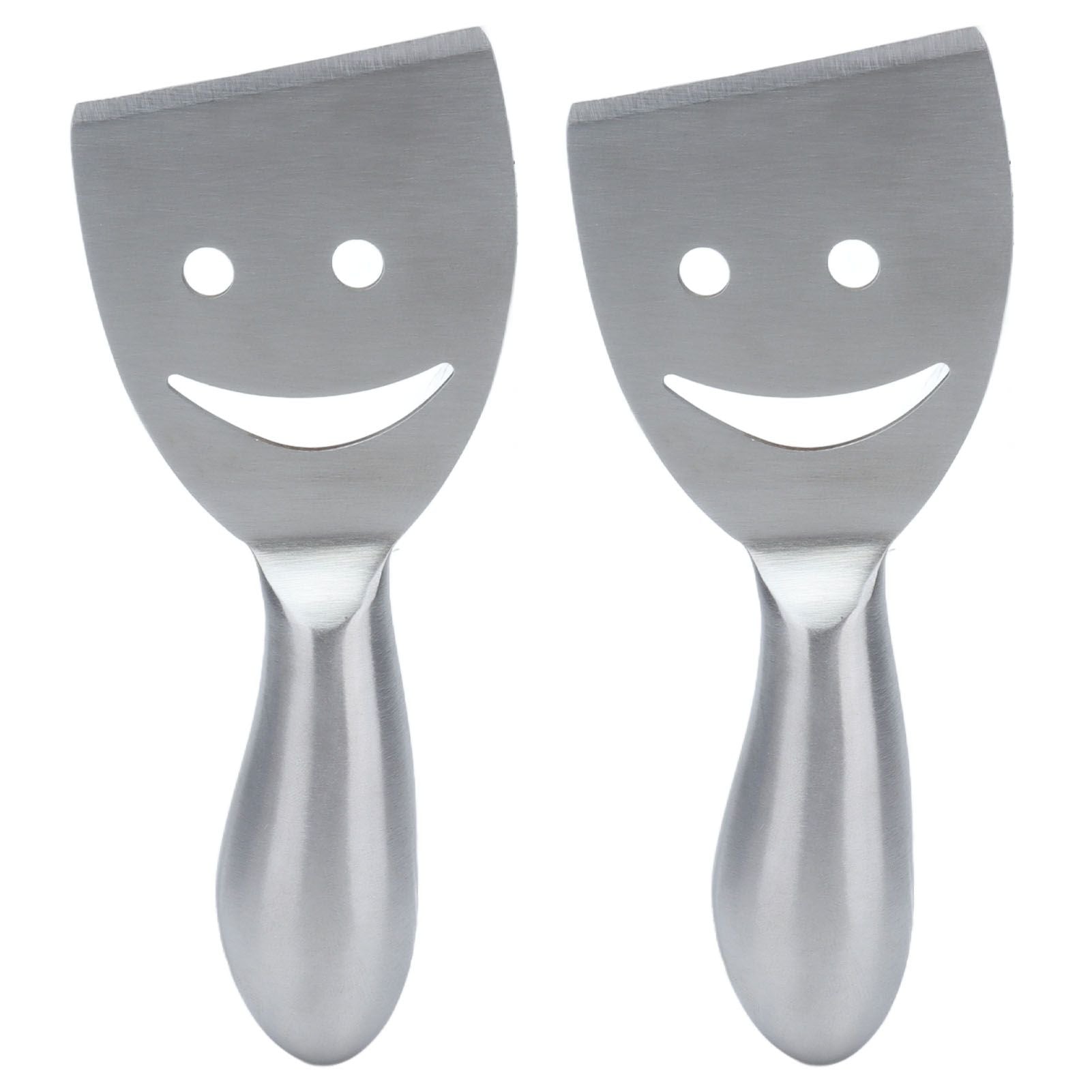 2pcs Cheese Plane Multifunctional Stainless Steel Smile Style Cheese Shaver for Kitchen Baking V1294-YM0523-3118210318111