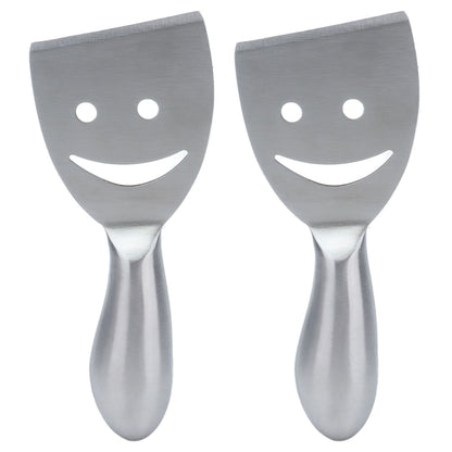 2pcs Cheese Plane Multifunctional Stainless Steel Smile Style Cheese Shaver for Kitchen Baking V1294-YM0523-3118210318111