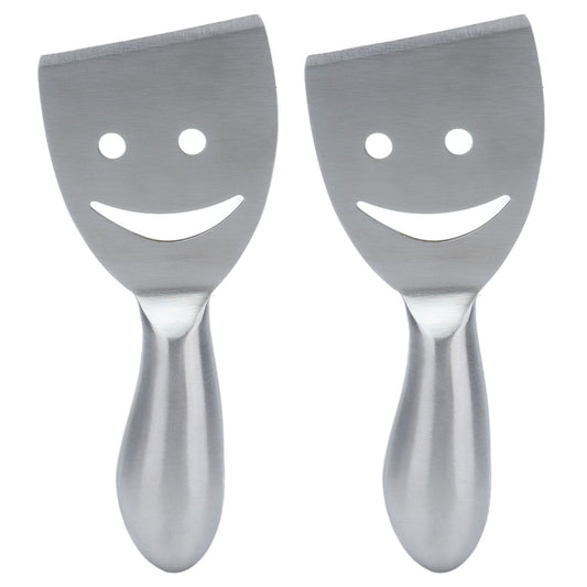 2pcs Cheese Plane Multifunctional Stainless Steel Smile Style Cheese Shaver for Kitchen Baking V1294-YM0523-3118210318111